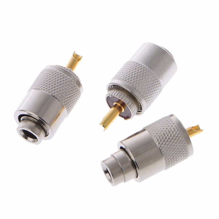 10 PCS UHF Connector Plugs PL-259 Male Solder for RG8X Coaxial Cable by buy2fix