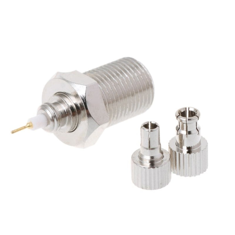 F Female to CRC9 / TS9 RF Male Coaxial Plug Nickel Plated Connector Adapter by buy2fix