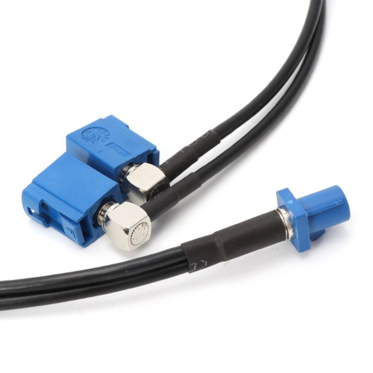 RG174 Type Fakra C Male Plug to 2 x Fakra C Female Jacks Y Splitter Combined Cable, Length: 50cm by buy2fix