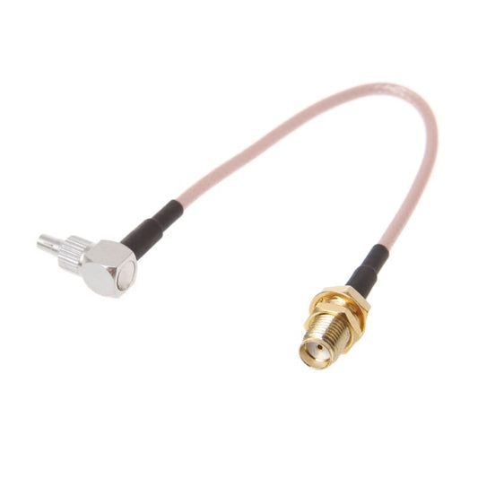 SMA Female to CRC9 / TS9 Double RF Coaxial Connector RG316 Adapter Cable, Length: 15cm by buy2fix