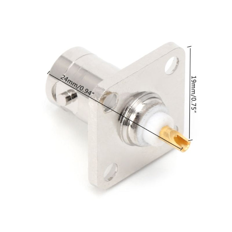 4 Flange BNC Female Jack Panel Chassis by buy2fix