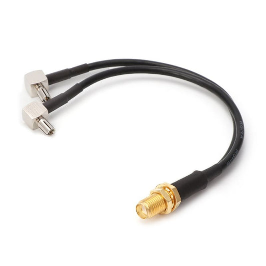 RG174 SMA Female to 2 x TS9 Male Connecting Cable Extension, Length: 15cm by buy2fix