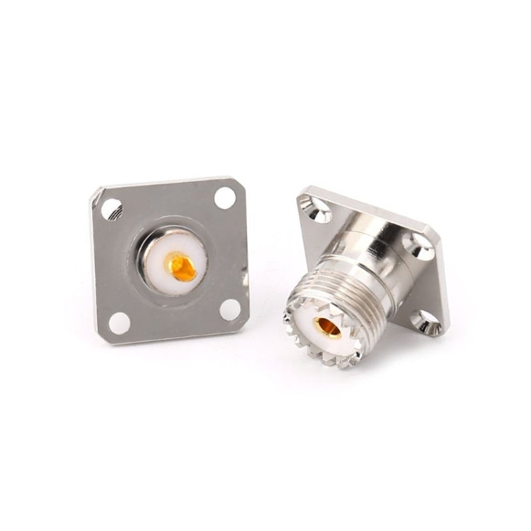 5 PCS UHF SO239 Female Flange Panel Chassis Cover Mount Adapter by buy2fix