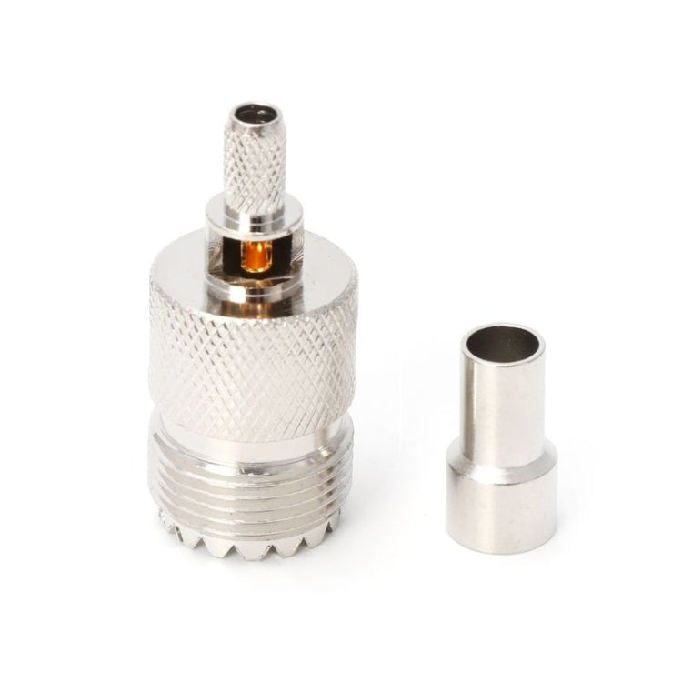 10 PCS UHF Female Jack SO239 Crimped RF Connector Coaxial Adapter for 2.5mm RG316 / RG179 and 2.85mm RG174 LMR100 - Connector by buy2fix | Online Shopping UK | buy2fix