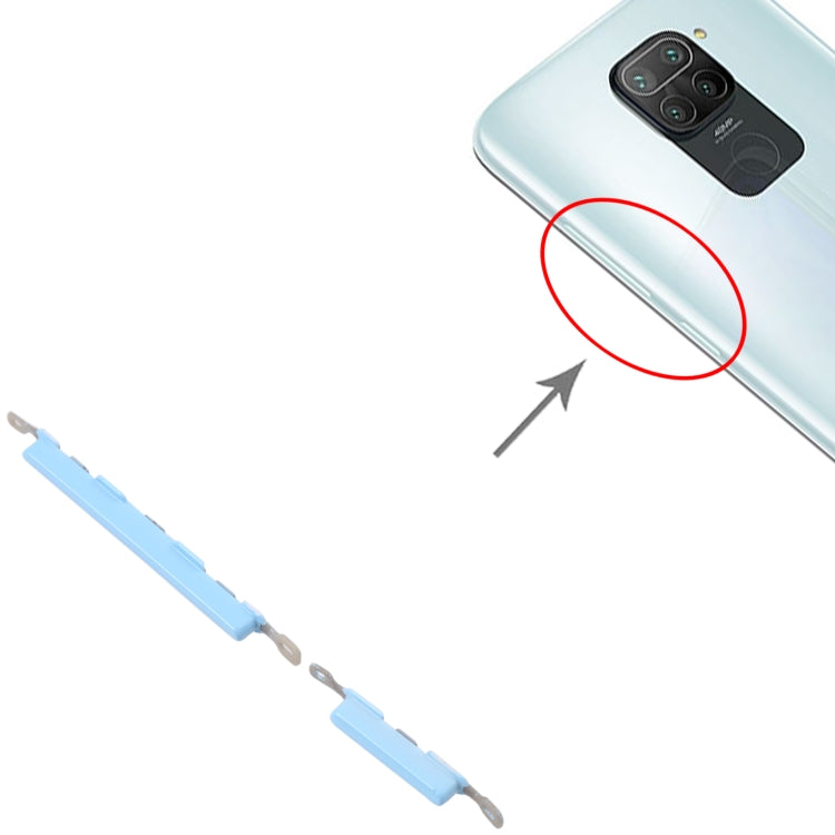 Power Button and Volume Control Button for Xiaomi Redmi Note 9/Redmi 10X 4G(Blue) by buy2fix