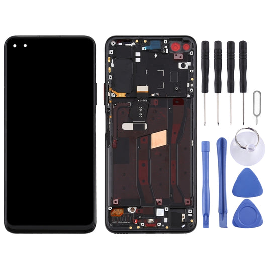 OEM LCD Screen for Huawei Nova 6 4G Digitizer Full Assembly with Frame(Black) by buy2fix