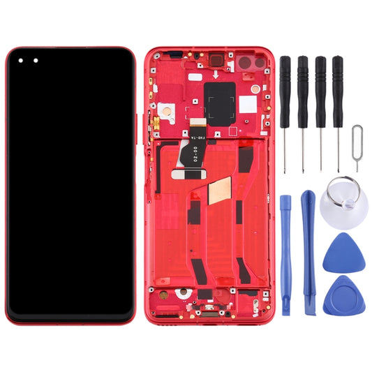 OEM LCD Screen for Huawei Nova 6 5G Digitizer Full Assembly with Frame(Red) by buy2fix