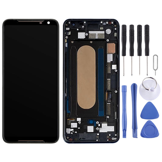 Original LCD Screen for Asus ROG Phone II ZS660KL Digitizer Full Assembly with Frame(Black) by buy2fix