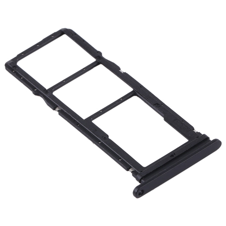 SIM Card Tray + SIM Card Tray + Micro SD Card Tray for Huawei Y7p (Black) by buy2fix