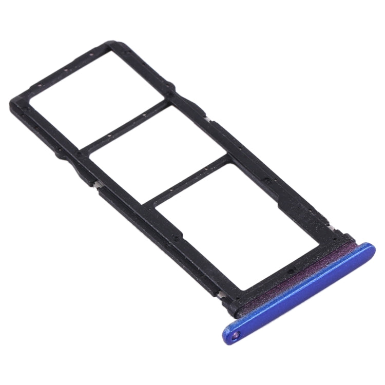 SIM Card Tray + SIM Card Tray + Micro SD Card Tray for Huawei Y7p (Blue) by buy2fix