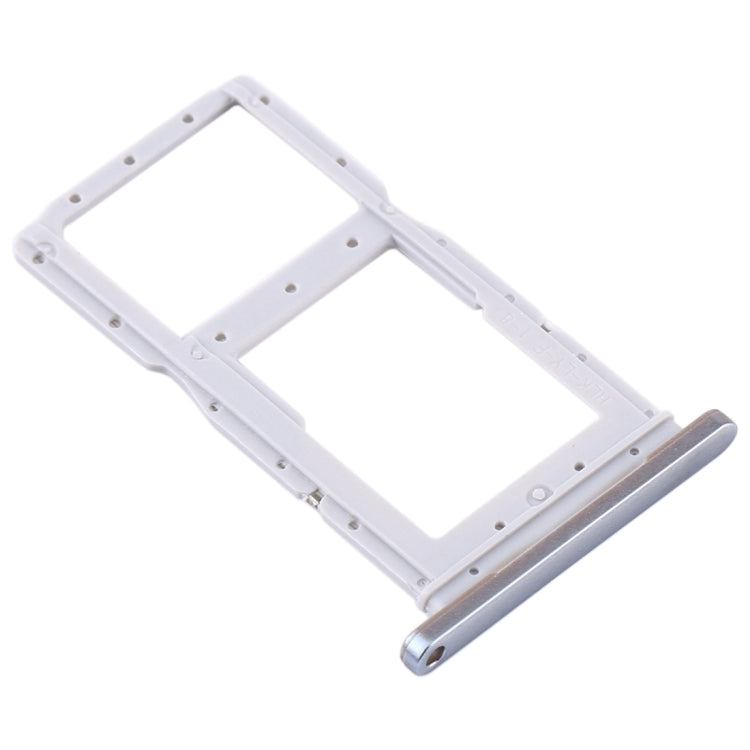 SIM Card Tray + SIM Card Tray / Micro SD Card Tray for Huawei Y9s(Silver) by buy2fix