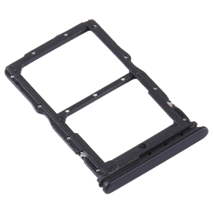 SIM Card Tray + NM Card Tray for Huawei P40 Lite 5G (Black) by buy2fix