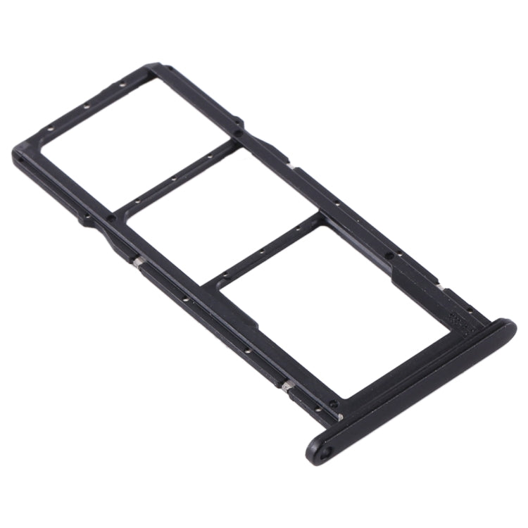 SIM Card Tray + SIM Card Tray + Micro SD Card Tray for Huawei Y6p (Black) by buy2fix
