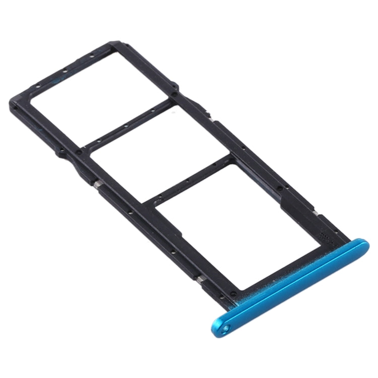 SIM Card Tray + SIM Card Tray + Micro SD Card Tray for Huawei Y6p (Blue) by buy2fix