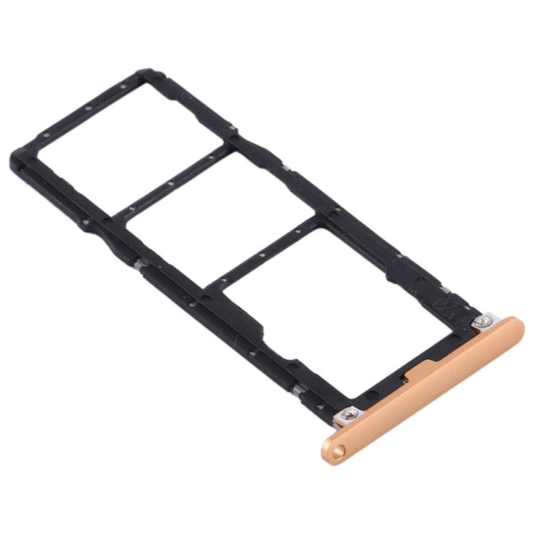 SIM Card Tray + SIM Card Tray + Micro SD Card Tray for Huawei Enjoy Max (Gold) by buy2fix