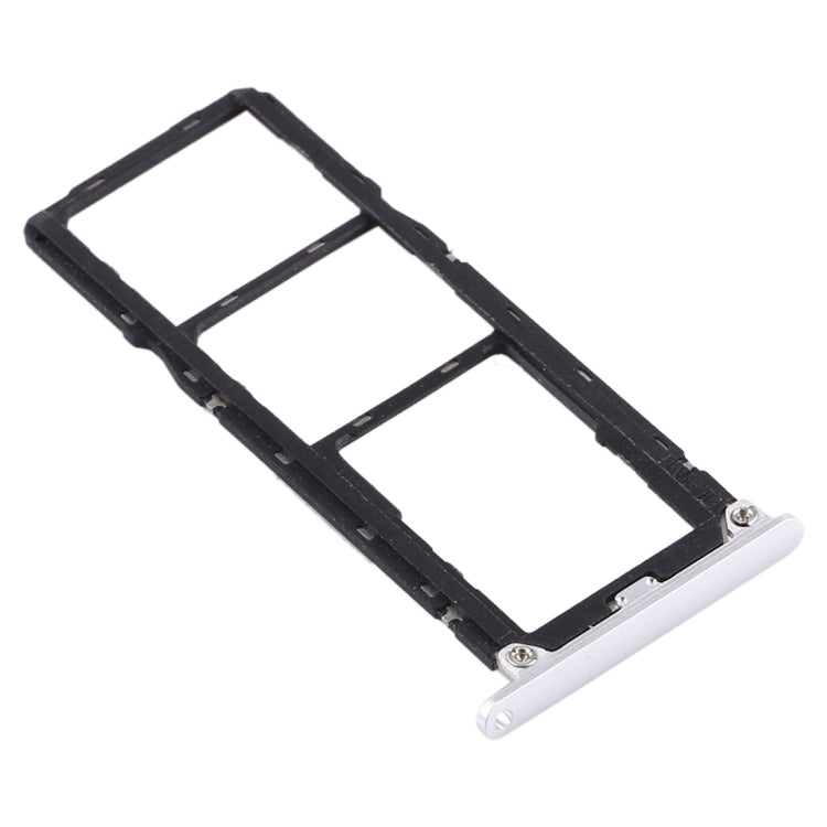 SIM Card Tray + SIM Card Tray + Micro SD Card Tray for Huawei Enjoy Max (Silver) by buy2fix