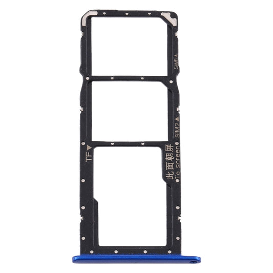 SIM Card Tray + SIM Card Tray + Micro SD Card Tray for Huawei Y8s (Blue) by buy2fix