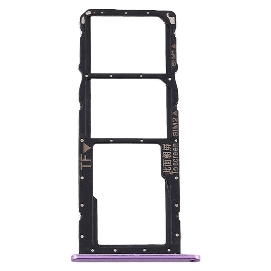 SIM Card Tray + SIM Card Tray + Micro SD Card Tray for Huawei Y8s (Purple) by buy2fix