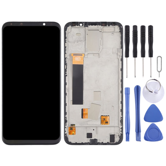 TFT LCD Screen for Meizu 16X Digitizer Full Assembly with Frame, Not Supporting Fingerprint Identification(Black) by buy2fix