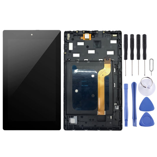OEM LCD Screen for Amazon Kindle Fire HD 7 2019 9th M8S26G Digitizer Full Assembly with Frame(Black) by buy2fix