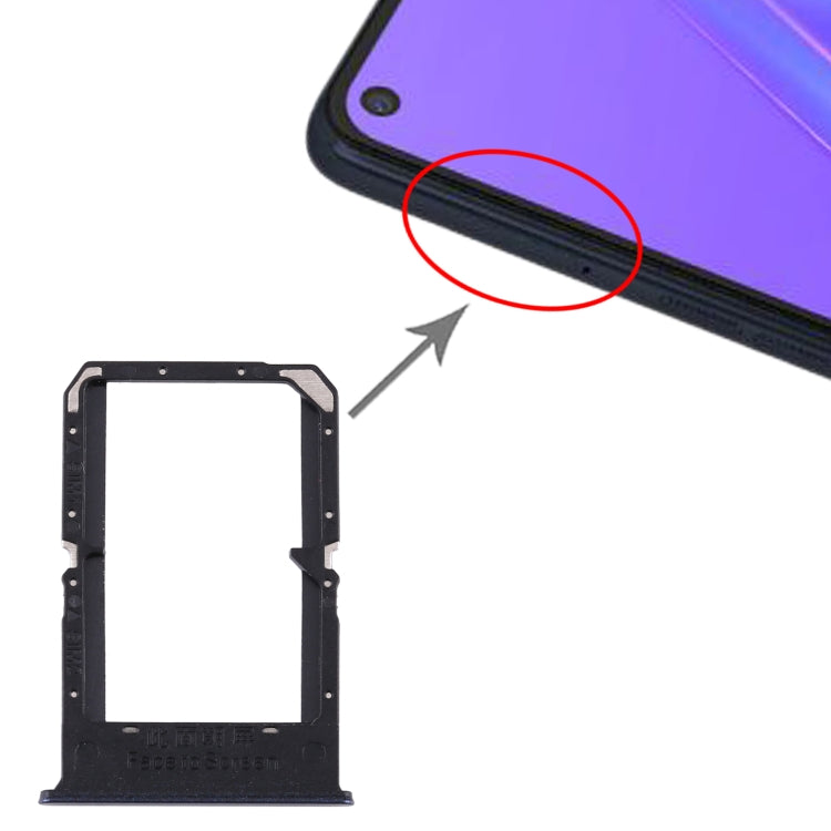 For OPPO A72 5G / K7X 5G / A53 5G SIM Card Tray + SIM Card Tray(Black) by buy2fix