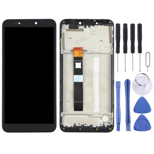 Original LCD Screen for Nokia C2 Digitizer Full Assembly With Frame (Black) by buy2fix