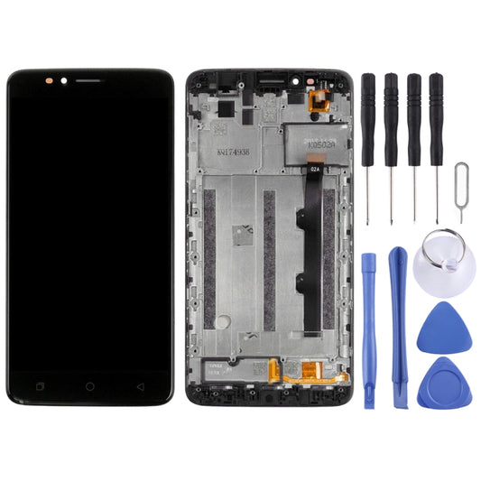 LCD Screen and Digitizer Full Assembly With Frame for T-Mobile Revvl Plus c3701a(Black) by buy2fix