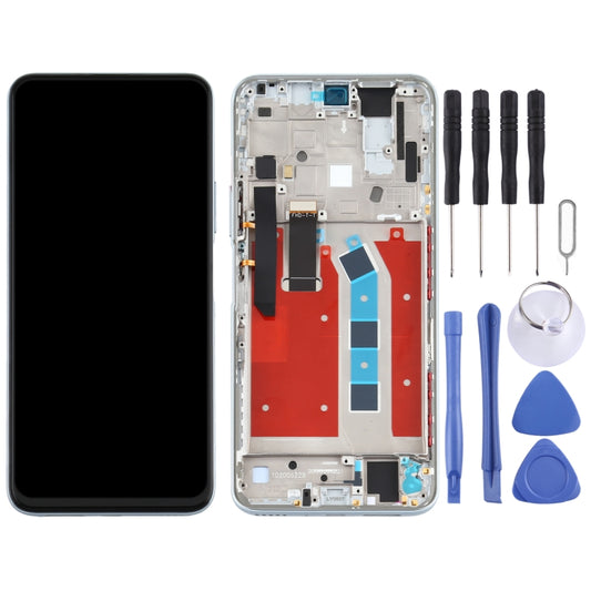 OEM LCD Screen for Huawei Honor X10 5G Digitizer Full Assembly with Frame(Silver) by buy2fix