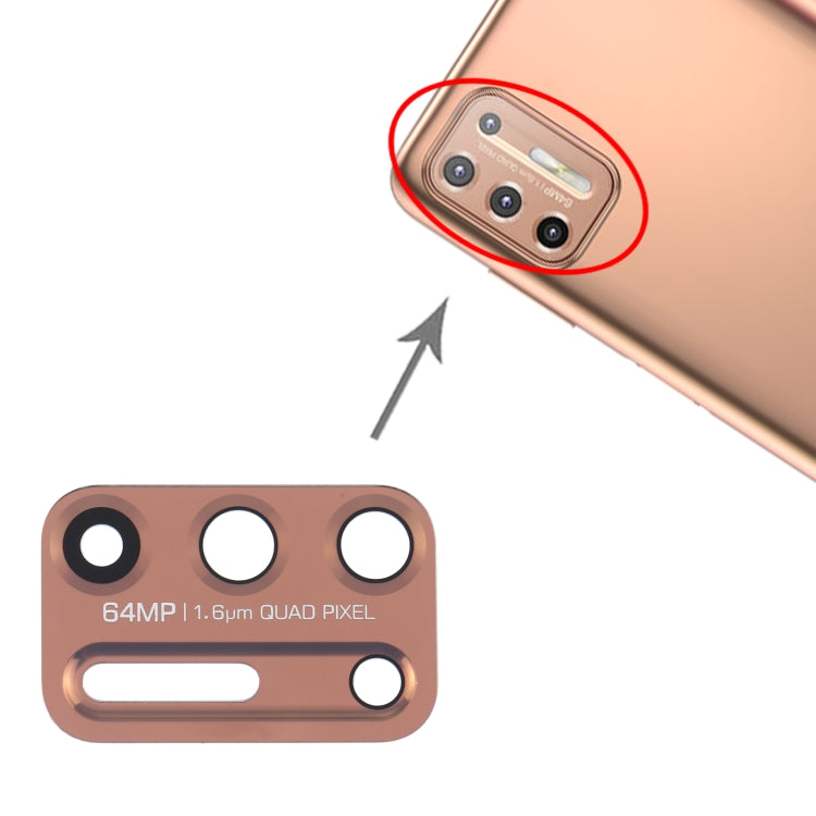 10 PCS Back Camera Lens for Motorola Moto G9 Plus XT2087-1 (Gold) by buy2fix