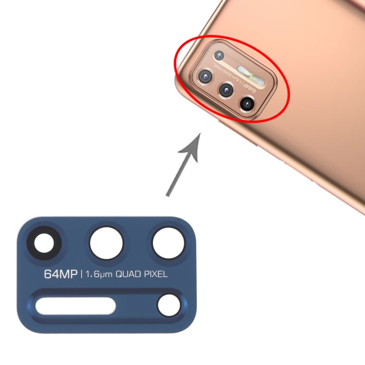 10 PCS Back Camera Lens for Motorola Moto G9 Plus XT2087-1 (Blue) by buy2fix