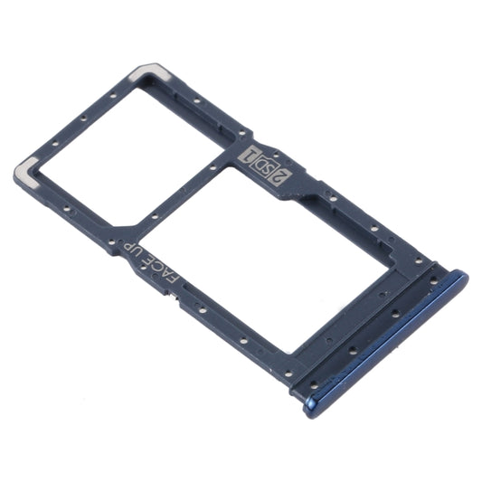 SIM Card Tray + SIM Card Tray / Micro SD Card Tray for Motorola Moto G9 Plus XT2087-1(Blue) by buy2fix