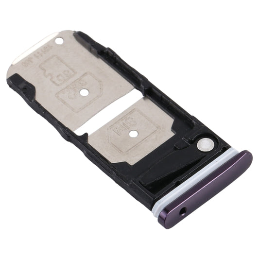 SIM Card Tray + SIM Card Tray / Micro SD Card Tray for Motorola One Zoom (Purple) by buy2fix