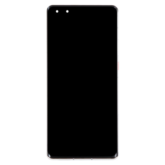 Original LCD Screen for Huawei Mate 40 Pro Digitizer Full Assembly with Frame(Silver) by buy2fix