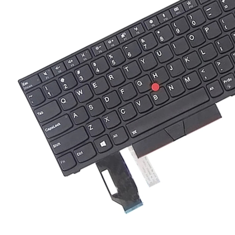US Version Keyboard for Lenovo Thinkpad E580 E585 E590 E595 T590 P53S L580 L590 P52 P72 P53 P73 (Black) by buy2fix