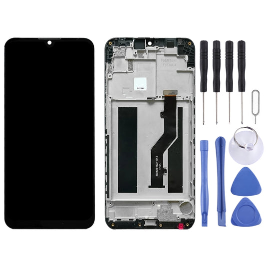 OEM LCD Screen for ZTE Blade V10 Vita Digitizer Full Assembly with Frame(Black) by buy2fix