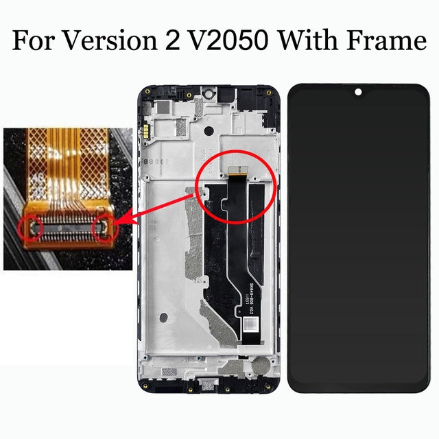 OEM LCD Screen For ZTE 20 Smart V2050 Digitizer Full Assembly with Frame(Black) by buy2fix