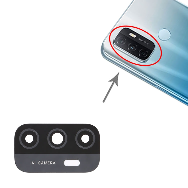 For OPPO A33 (2020) / A53s 4G / A11s / A32 / A53 (2020) CPH2127 PDVM00 10pcs Back Camera Lens by buy2fix