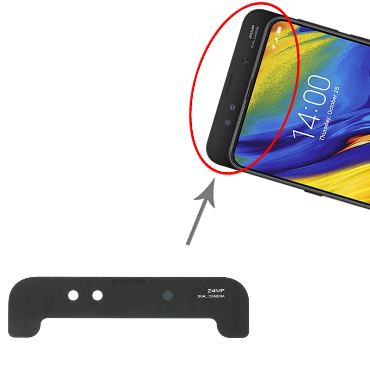 Front Camera Lens for Xiaomi Mi Mix 3(Black) by buy2fix