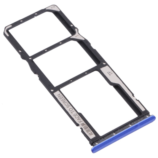 SIM Card Tray + SIM Card Tray + Micro SD Card Tray for Xiaomi Poco M3 M2010J19CG M2010J19CI (Blue) by buy2fix