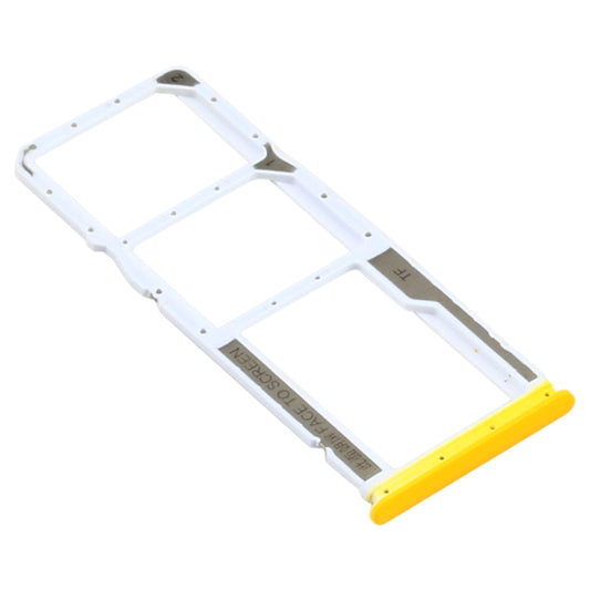 SIM Card Tray + SIM Card Tray + Micro SD Card Tray for Xiaomi Poco M3 M2010J19CG M2010J19CI (Yellow) by buy2fix
