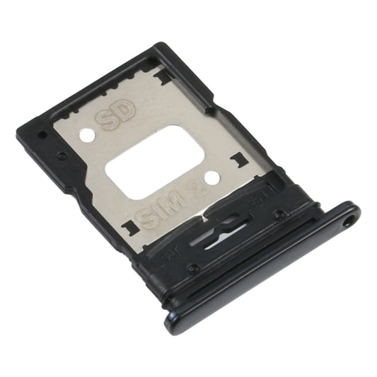 SIM Card Tray + SIM Card Tray / Micro SD Card Tray for Xiaomi Mi 11 Lite/11 Lite 5G NE M2101K9AG(Black) by buy2fix