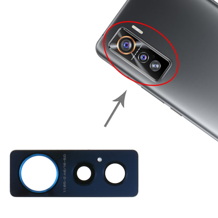 For Vivo iQOO 5 5G 10pcs Back Camera Lens by buy2fix