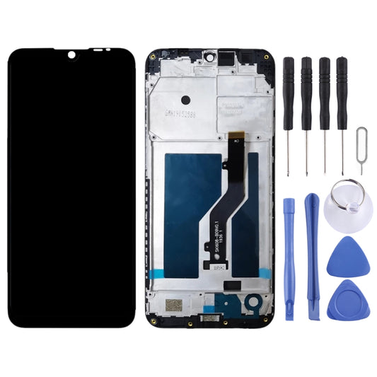 OEM LCD Screen for ZTE Blade A7 2019 2019RU Digitizer Full Assembly with Frame(Black) by buy2fix