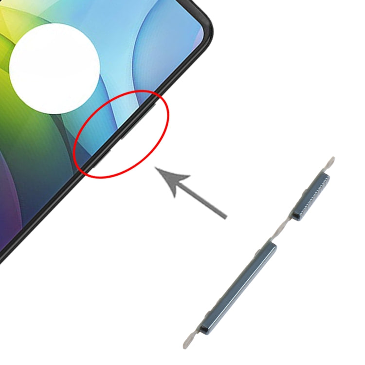 Power Button and Volume Control Button for Motorola Moto G9 Power (Black) by buy2fix