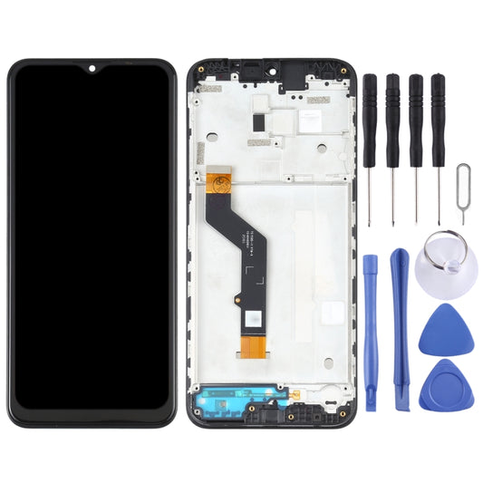 TFT LCD Screen for Motorola Moto E7 Plus XT2081-1 Digitizer Full Assembly with Frame (Black) by buy2fix