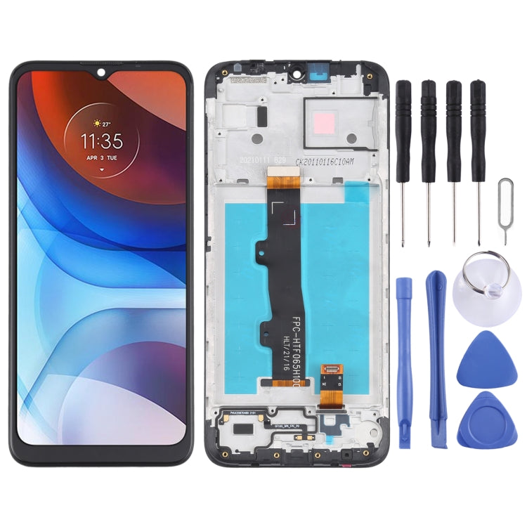 TFT LCD Screen for Motorola Moto E7 Power PAMH0001IN PAMH0010IN PAMH0019IN Digitizer Full Assembly with Frame (Black) - LCD Screen by buy2fix | Online Shopping UK | buy2fix