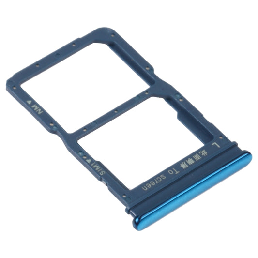 SIM Card Tray + NM Card Tray for Huawei P Smart S (Blue) by buy2fix