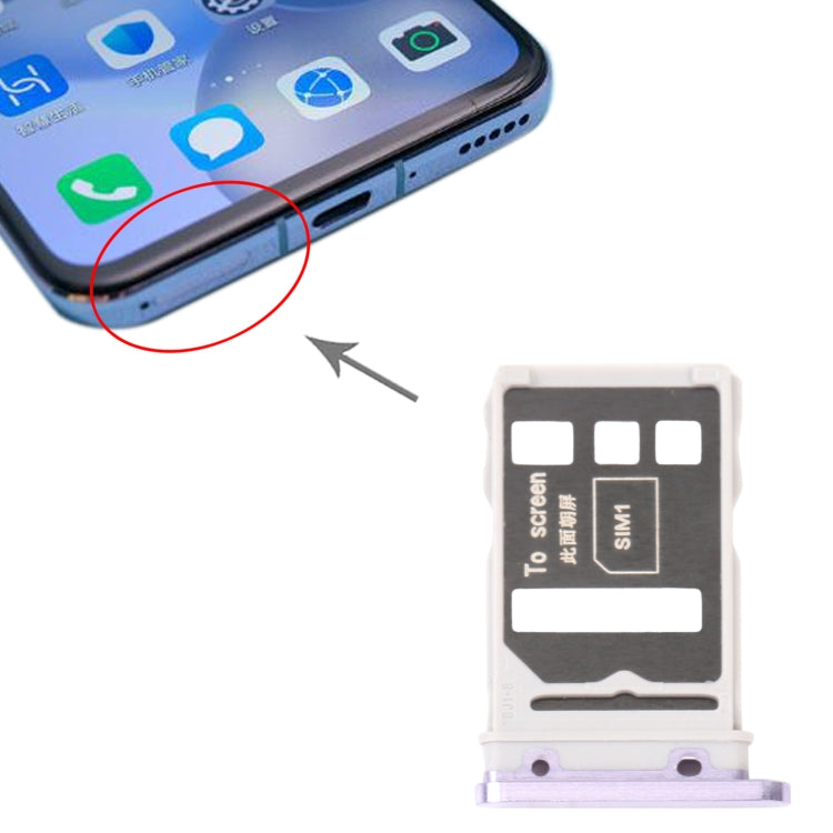 SIM Card Tray + SIM Card Tray for Honor 30 (Space Silver) by buy2fix