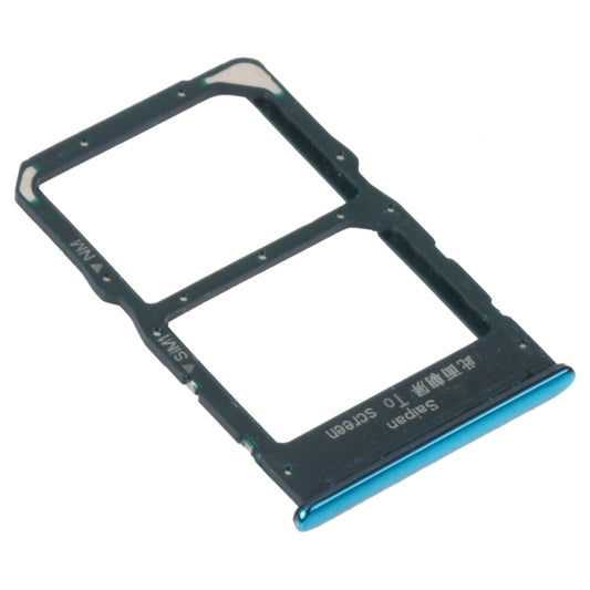 SIM Card Tray + NM Card Tray for Huawei Mate 30 Lite (Green) by buy2fix