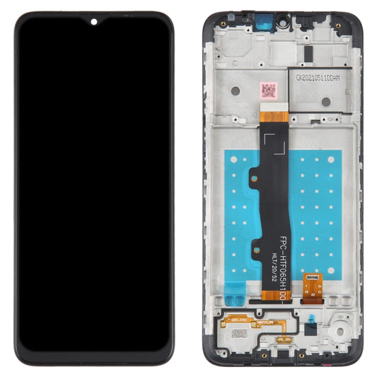 LCD Screen and Digitizer Full Assembly with Frame for Motorola Moto E7(Black) by buy2fix